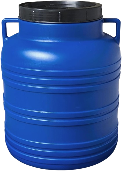 30 Liter Futterfass mit Schraubdeckel & soliden Griffen