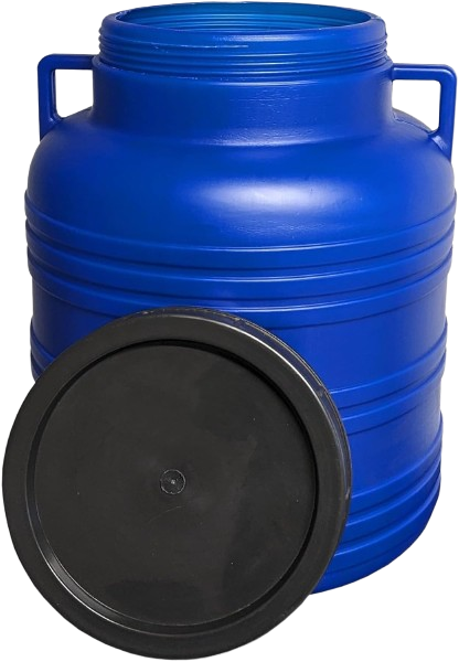 30 Liter Futterfass mit Schraubdeckel & soliden Griffen