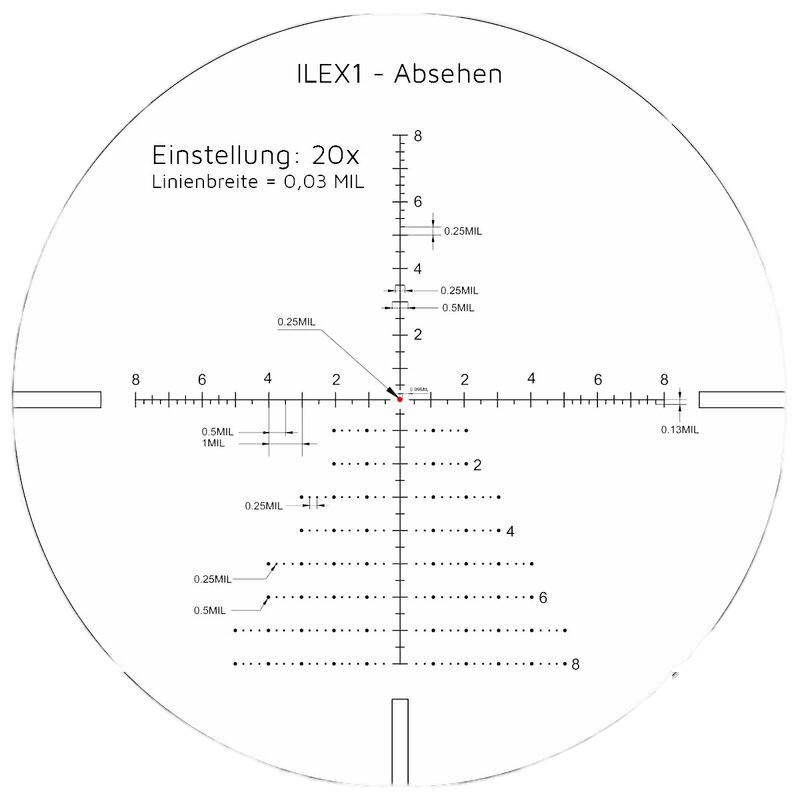 Professor Optiken - Zielfernrohr Müritz 5-30x56 HD SFP, ILEX 1 Absehen, beleuchtet, Long Range Glas