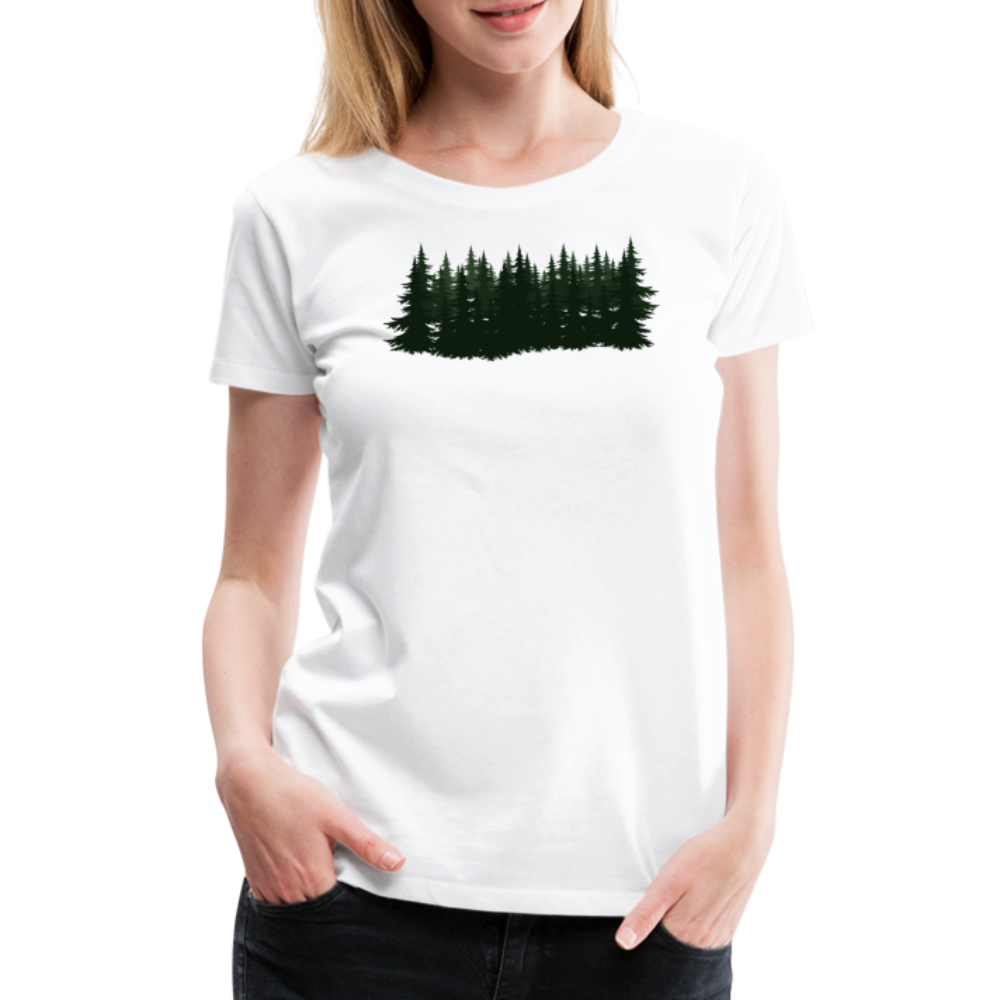 Jagdwelt T-Shirt für Sie (Premium) - Wald - weiß