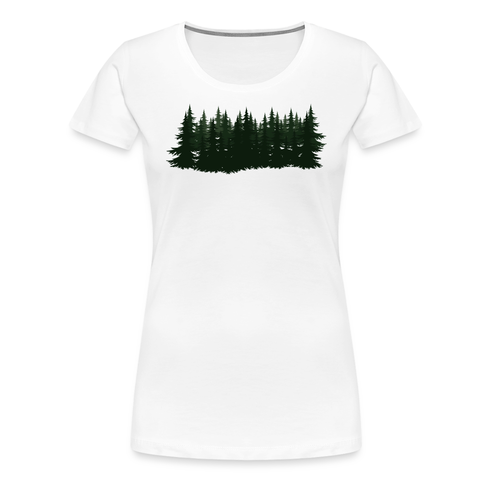 Jagdwelt T-Shirt für Sie (Premium) - Wald - weiß