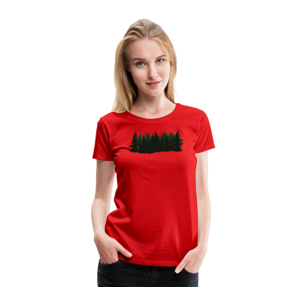 Jagdwelt T-Shirt für Sie (Premium) - Wald - Rot