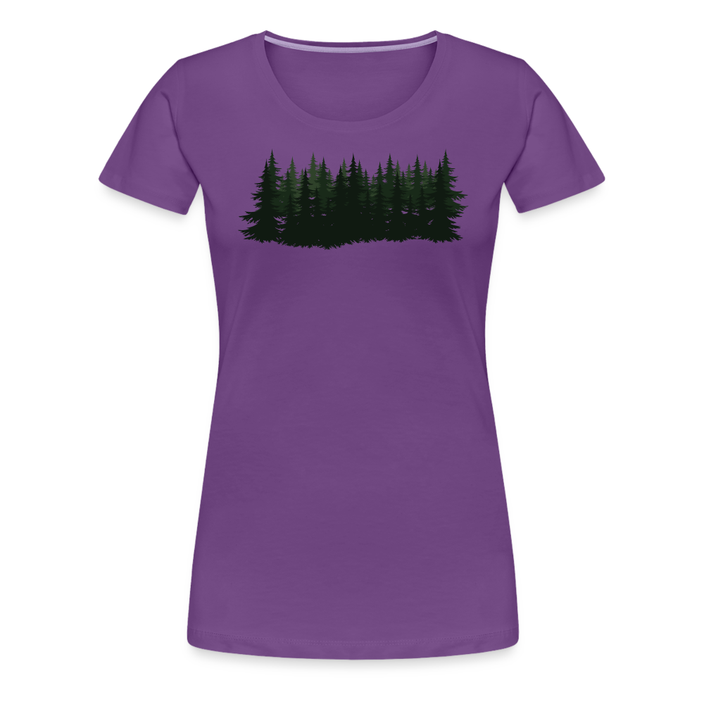 Jagdwelt T-Shirt für Sie (Premium) - Wald - Lila