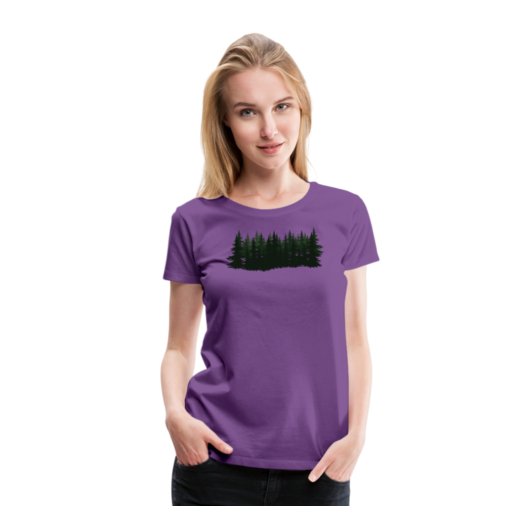Jagdwelt T-Shirt für Sie (Premium) - Wald - Lila