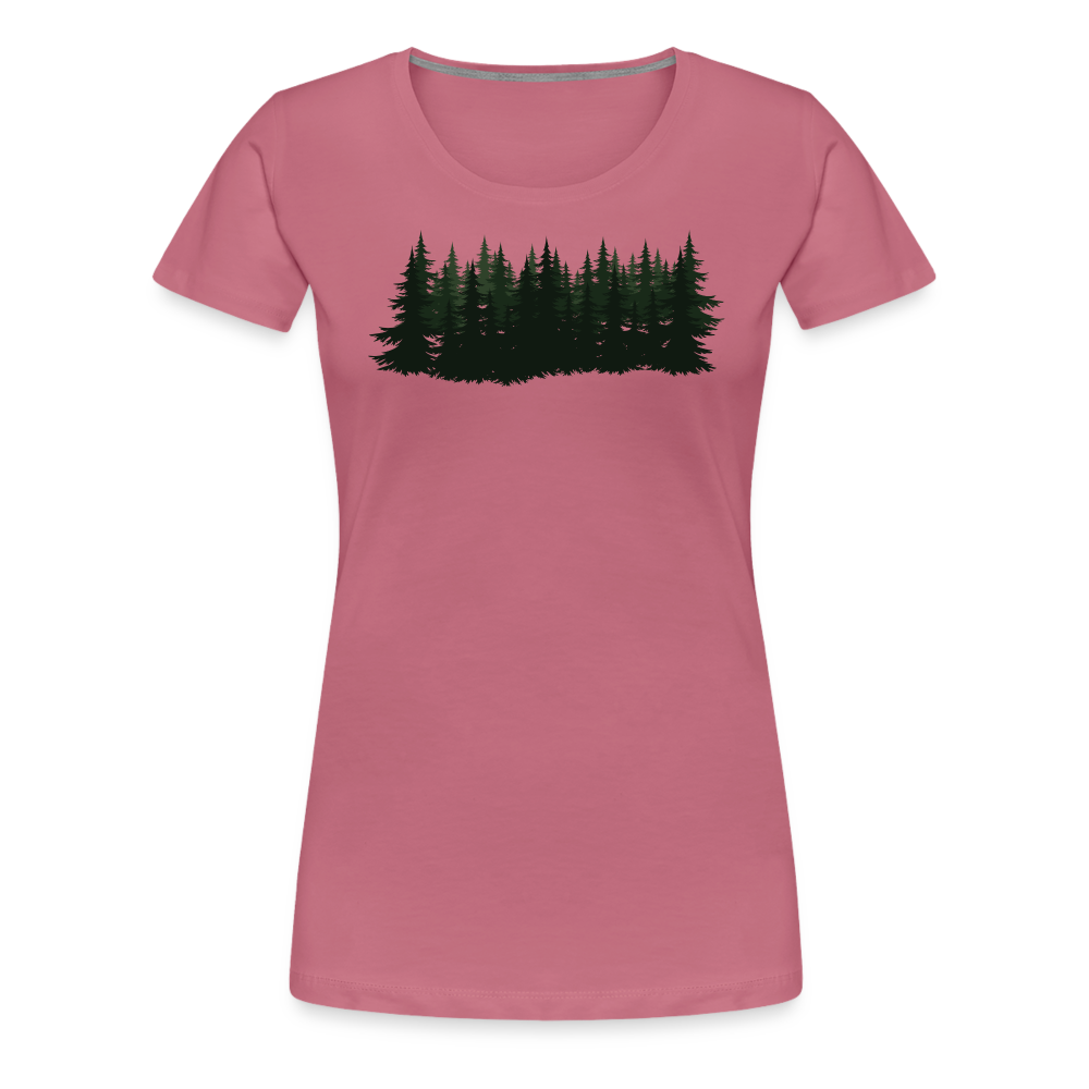 Jagdwelt T-Shirt für Sie (Premium) - Wald - Malve