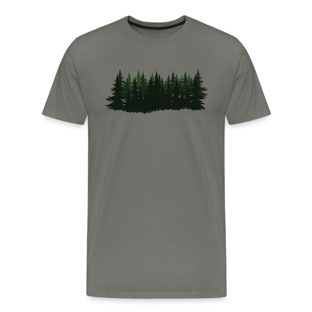 Jagdwelt T-Shirt (Premium) - Wald - Asphalt