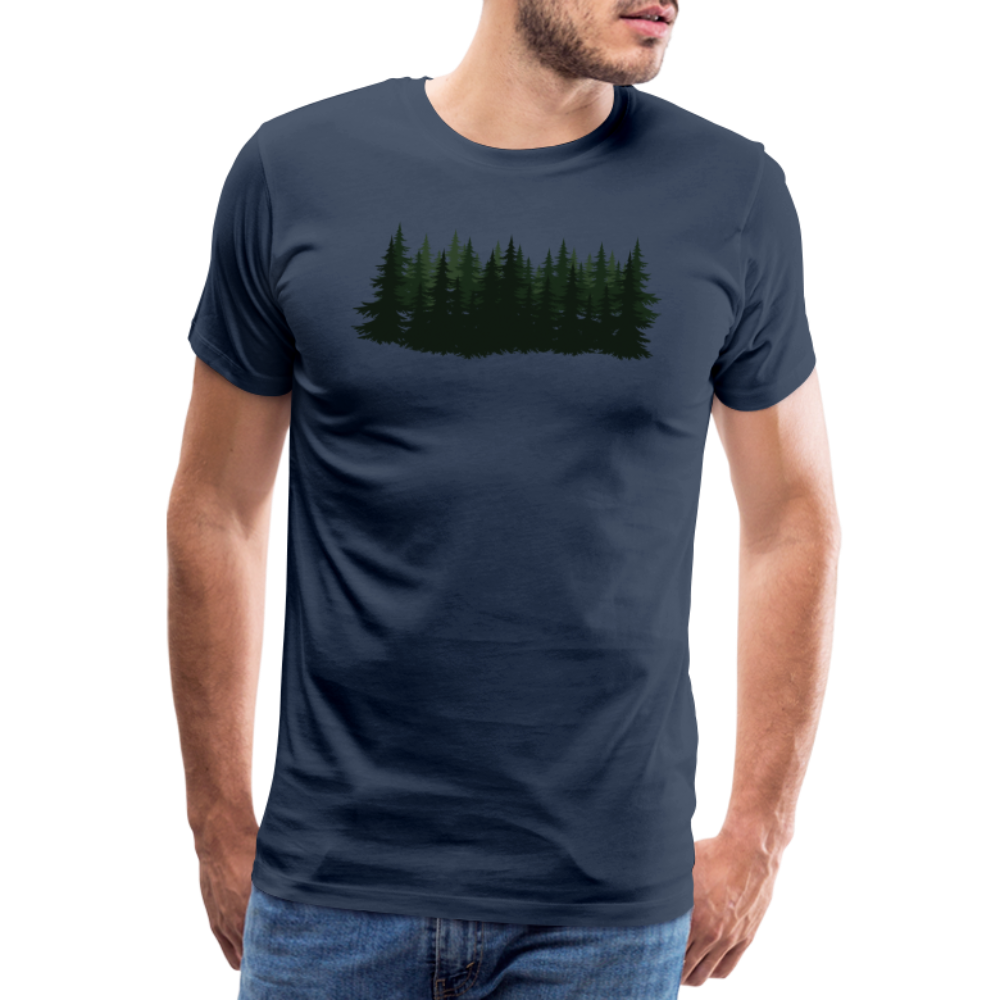 Jagdwelt T-Shirt (Premium) - Wald - Navy