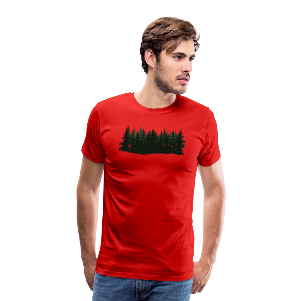Jagdwelt T-Shirt (Premium) - Wald - Rot