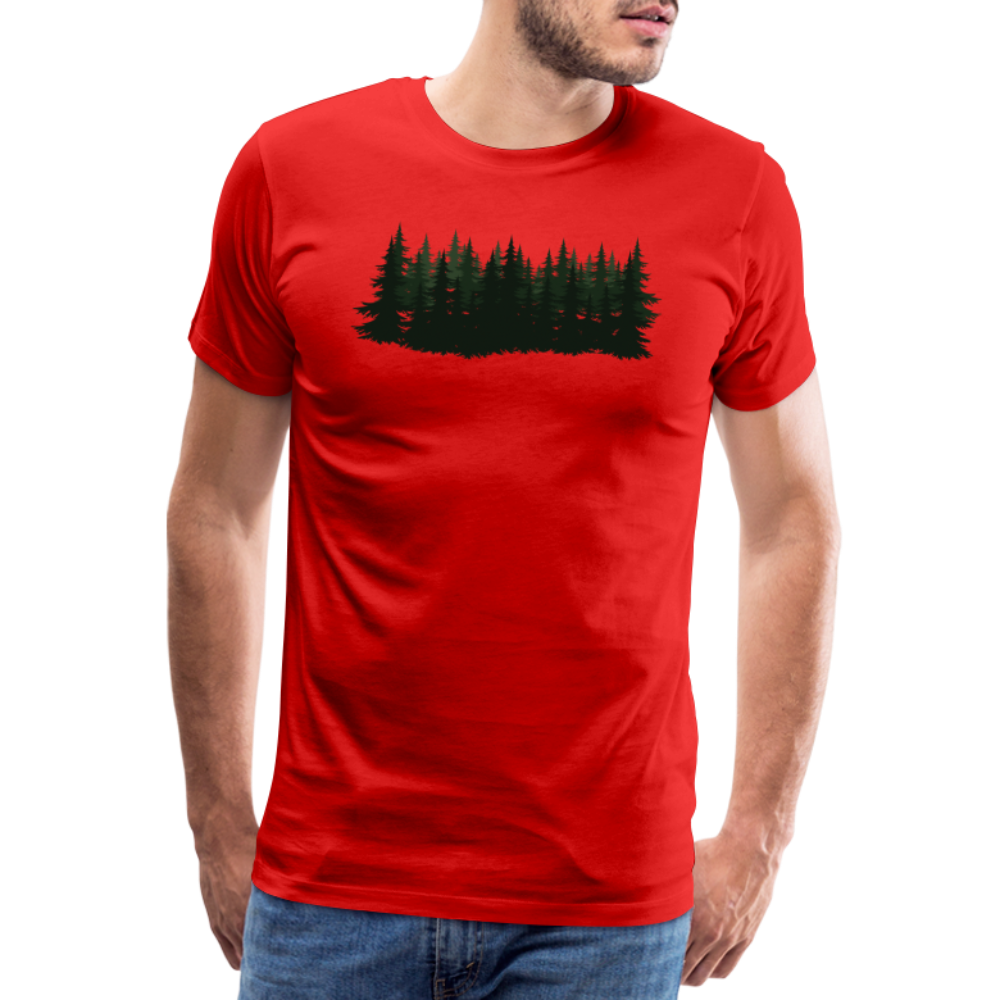 Jagdwelt T-Shirt (Premium) - Wald - Rot