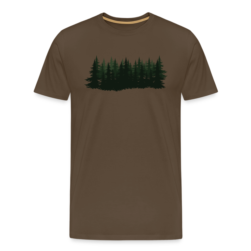 Jagdwelt T-Shirt (Premium) - Wald - Edelbraun
