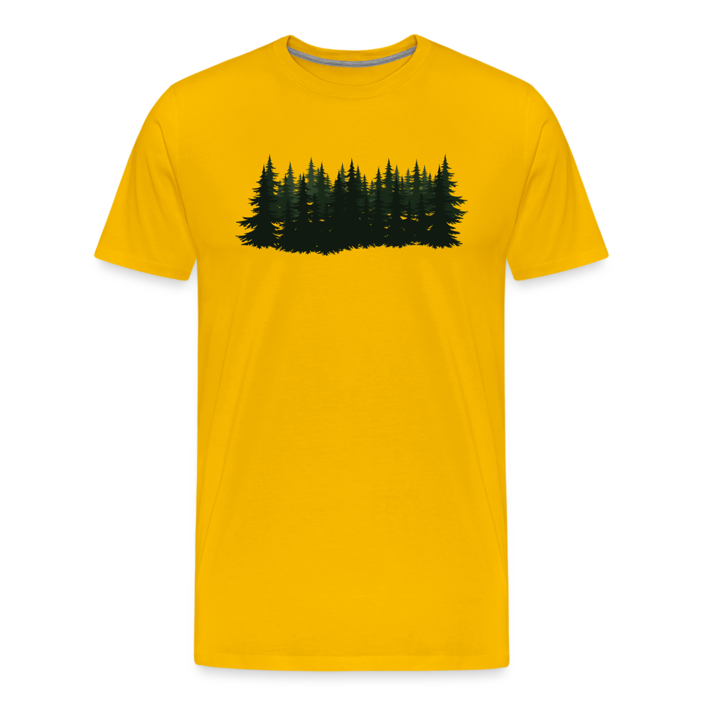 Jagdwelt T-Shirt (Premium) - Wald - Sonnengelb