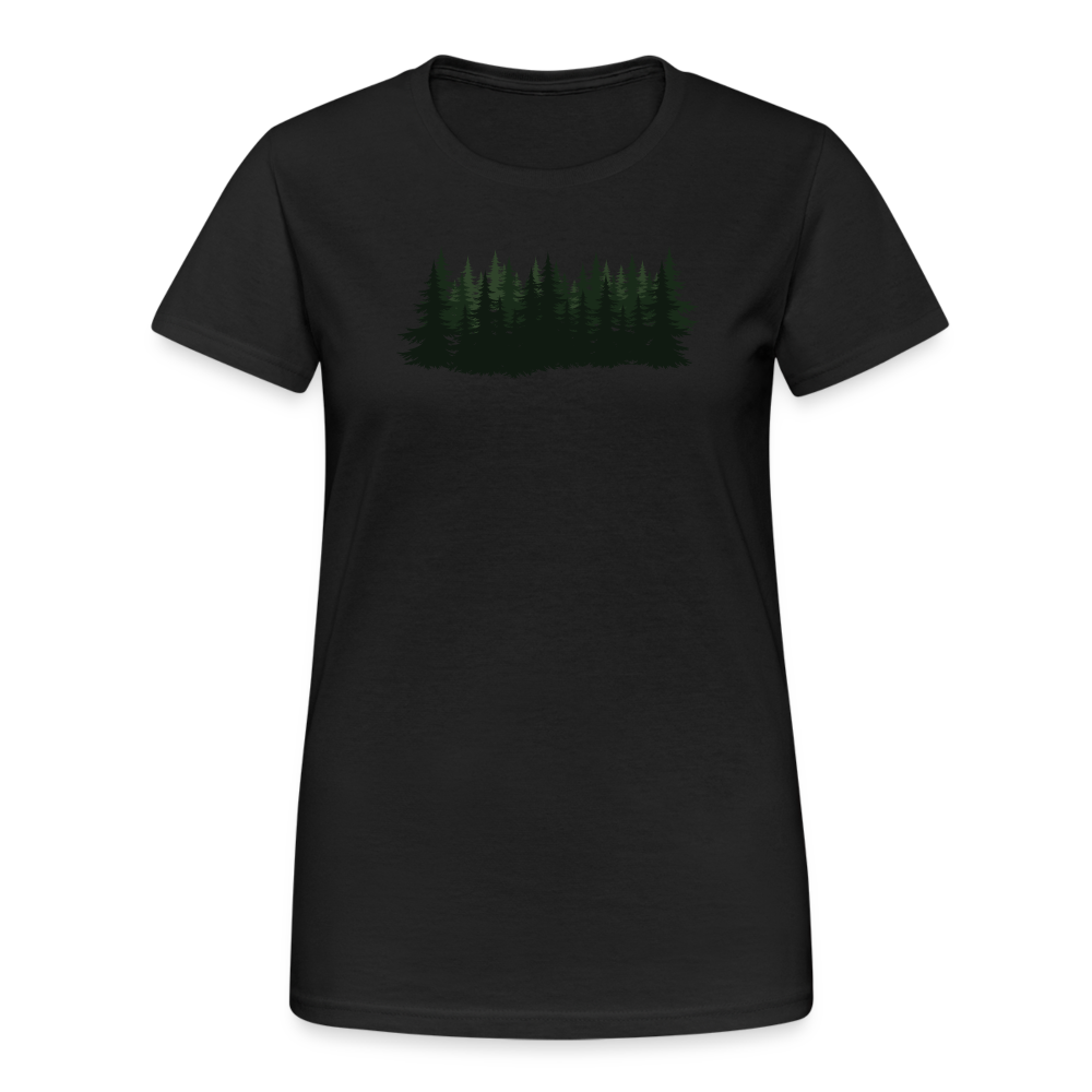 Jagdwelt T-Shirt für Sie (Gildan) - Wald - Schwarz