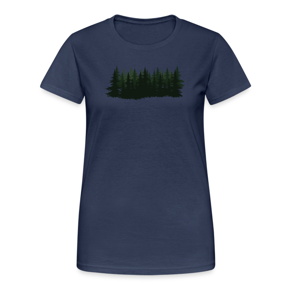 Jagdwelt T-Shirt für Sie (Gildan) - Wald - Navy
