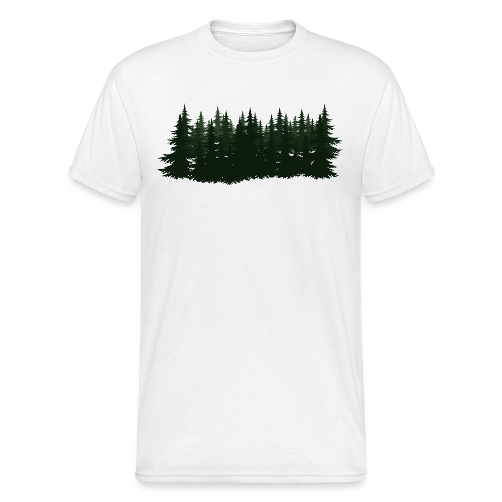 Jagdwelt T-Shirt (Gildan) - Wald - weiß