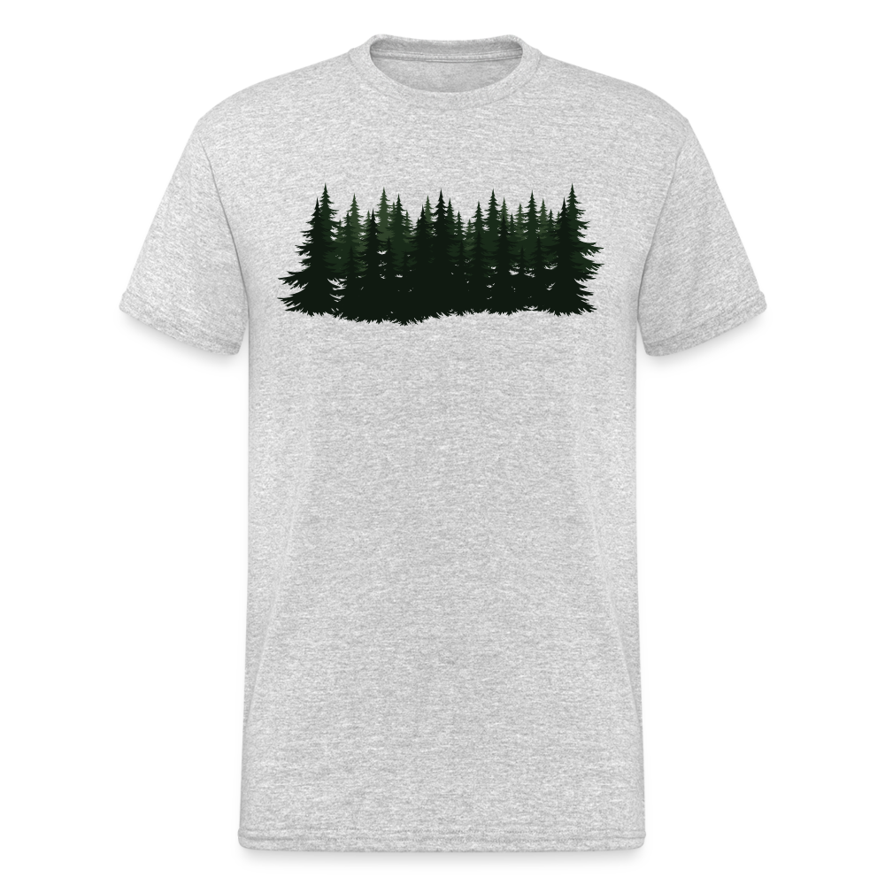 Jagdwelt T-Shirt (Gildan) - Wald - Grau meliert
