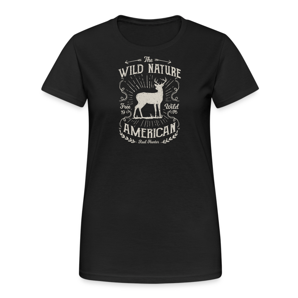 Jagdwelt T-Shirt für Sie (Gildan) - Wild nature - Schwarz