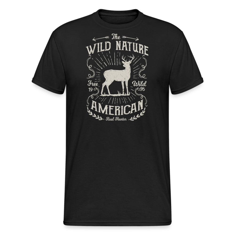 Jagdwelt T-Shirt (Gildan) - Wild nature - Schwarz