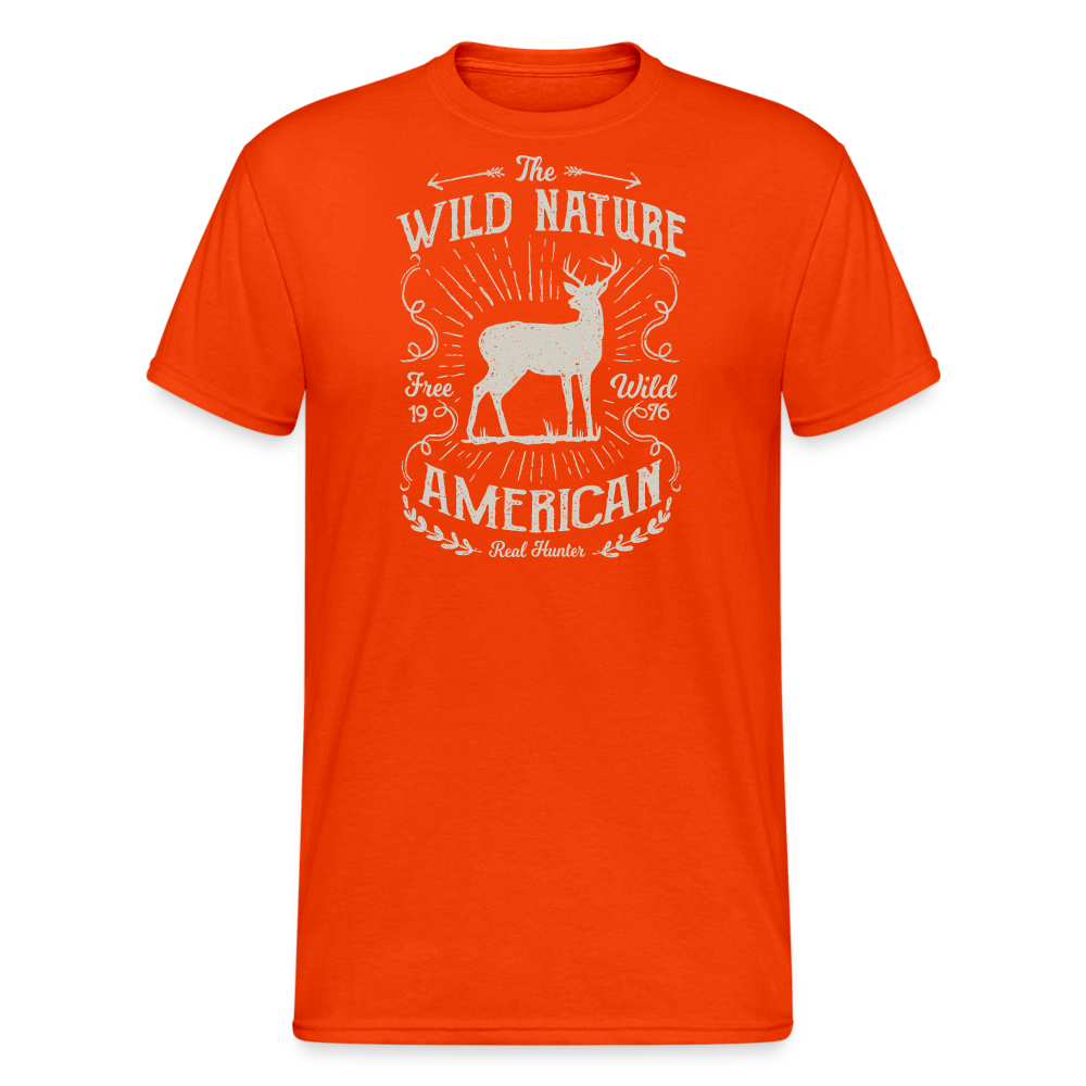 Jagdwelt T-Shirt (Gildan) - Wild nature - kräftig Orange