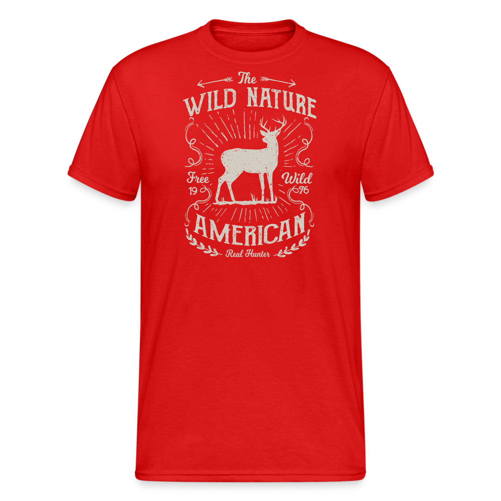 Jagdwelt T-Shirt (Gildan) - Wild nature - Rot