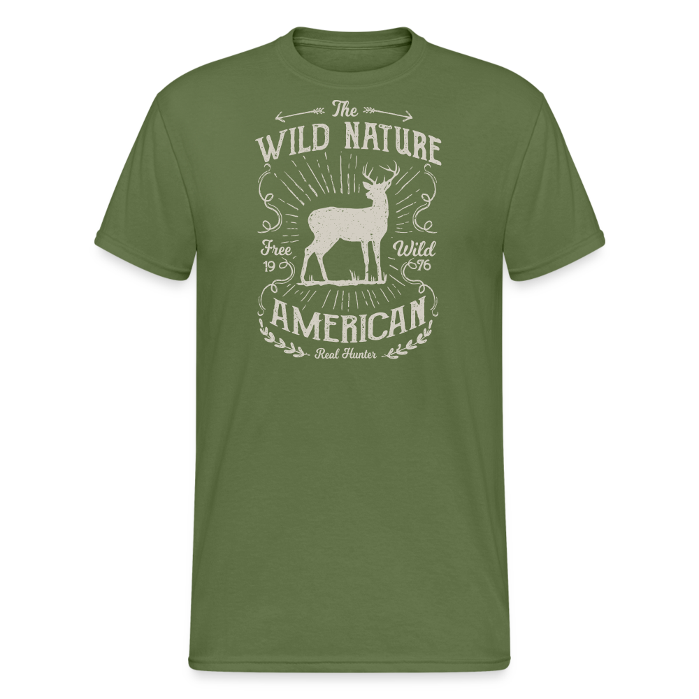 Jagdwelt T-Shirt (Gildan) - Wild nature - Militärgrün