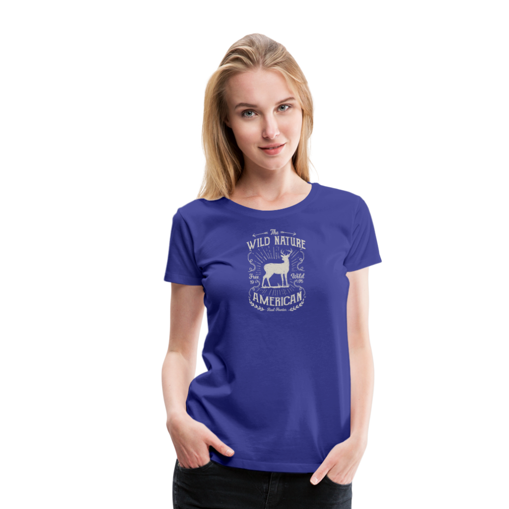 Jagdwelt T-Shirt für Sie (Premium) - Wild nature - Königsblau