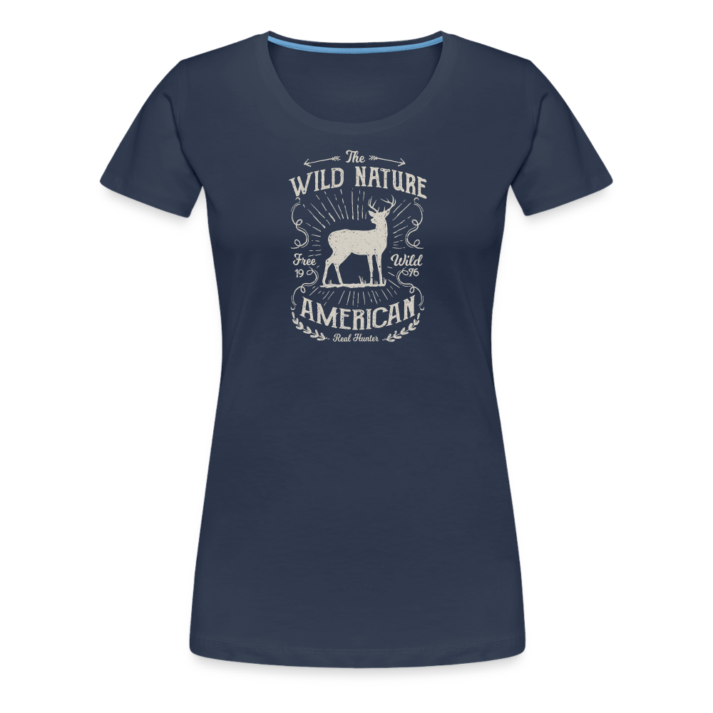 Jagdwelt T-Shirt für Sie (Premium) - Wild nature - Navy