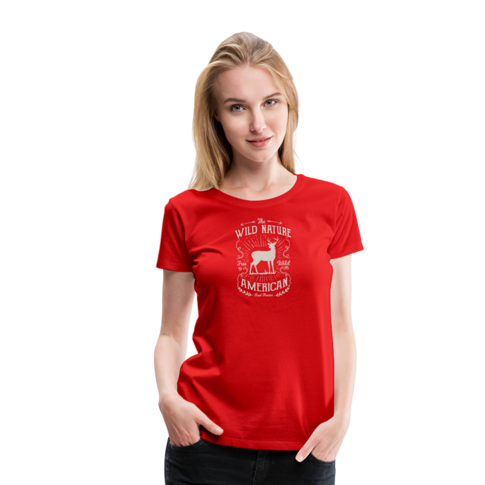 Jagdwelt T-Shirt für Sie (Premium) - Wild nature - Rot