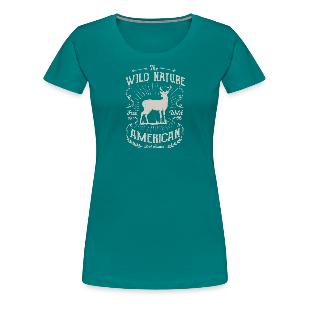 Jagdwelt T-Shirt für Sie (Premium) - Wild nature - Divablau