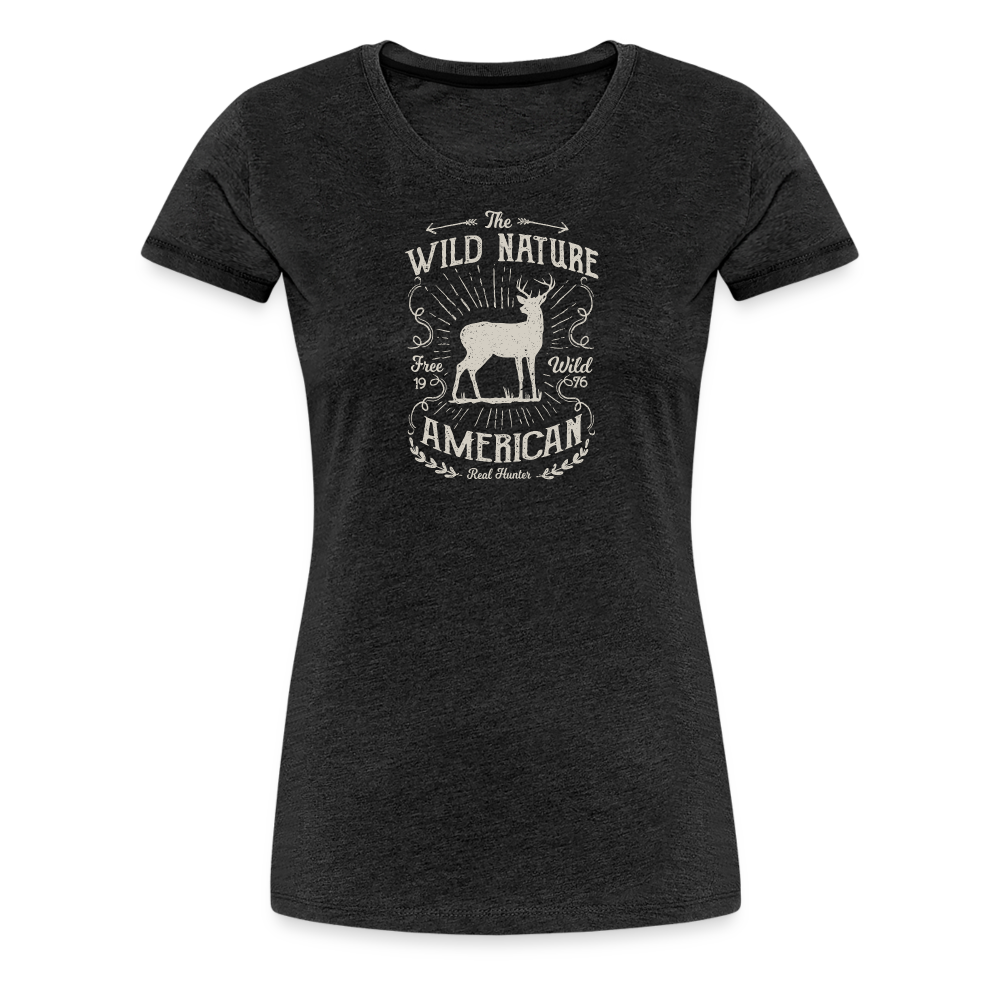 Jagdwelt T-Shirt für Sie (Premium) - Wild nature - Anthrazit