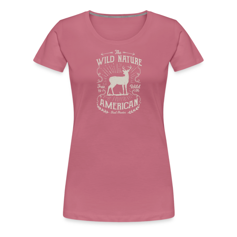 Jagdwelt T-Shirt für Sie (Premium) - Wild nature - Malve