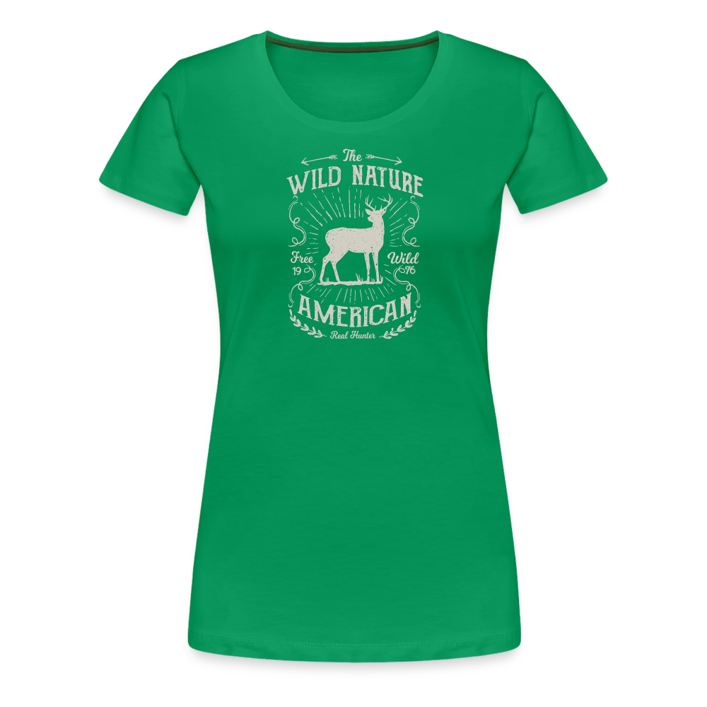 Jagdwelt T-Shirt für Sie (Premium) - Wild nature - Kelly Green
