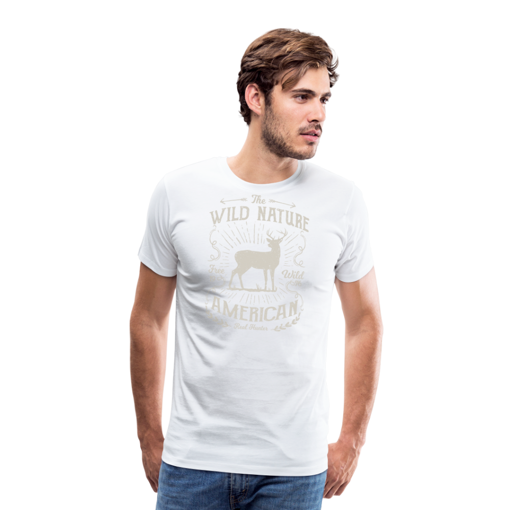 Jagdwelt T-Shirt (Premium) - Wild nature - weiß
