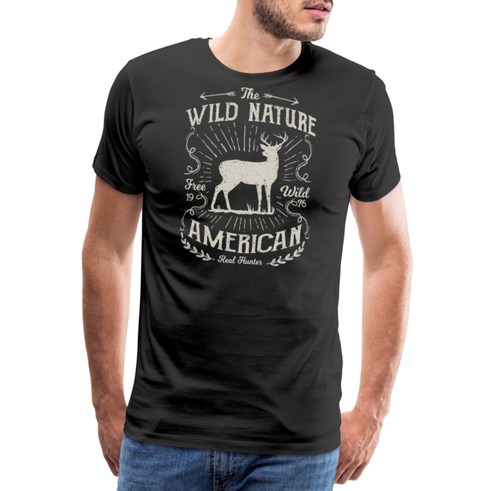 Jagdwelt T-Shirt (Premium) - Wild nature - Schwarz