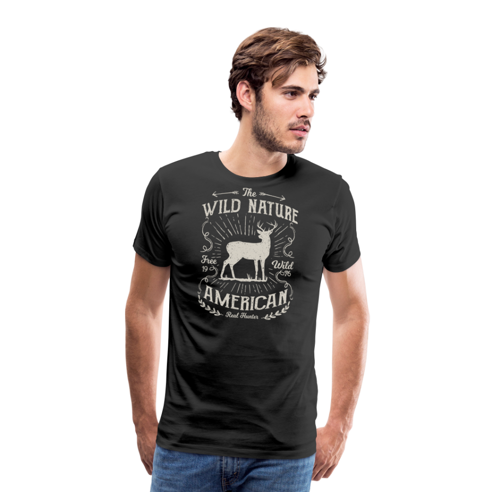 Jagdwelt T-Shirt (Premium) - Wild nature - Schwarz