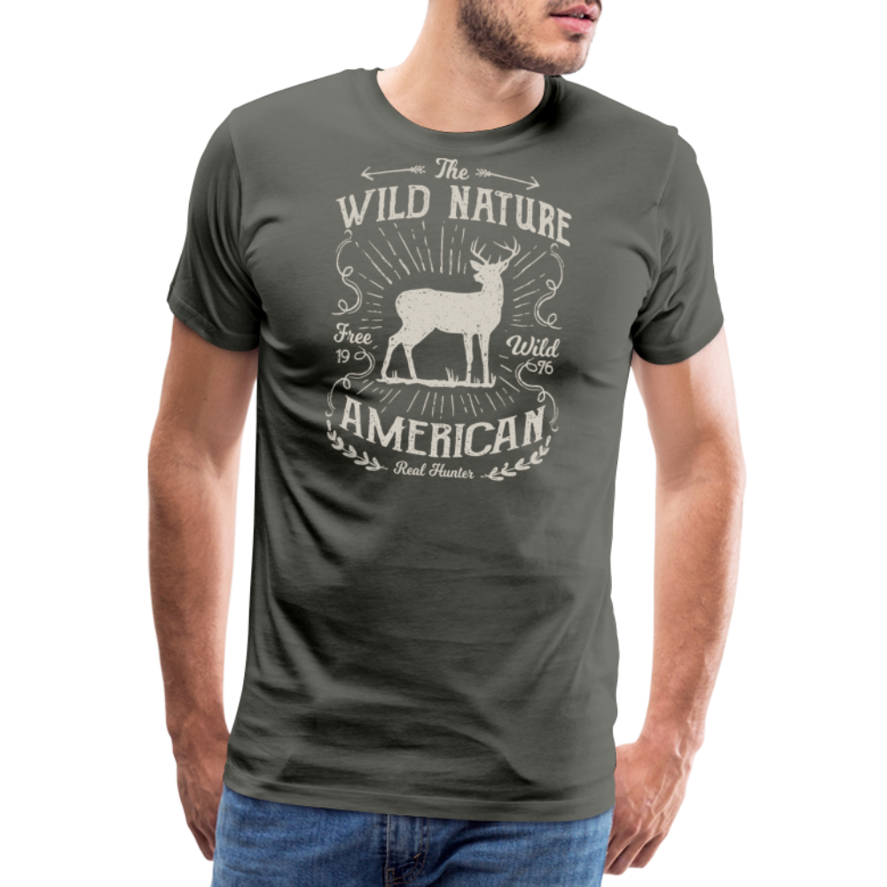 Jagdwelt T-Shirt (Premium) - Wild nature - Asphalt
