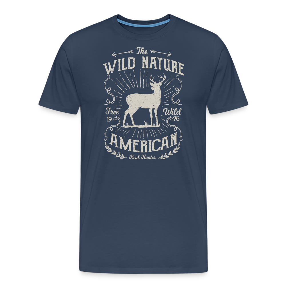 Jagdwelt T-Shirt (Premium) - Wild nature - Navy