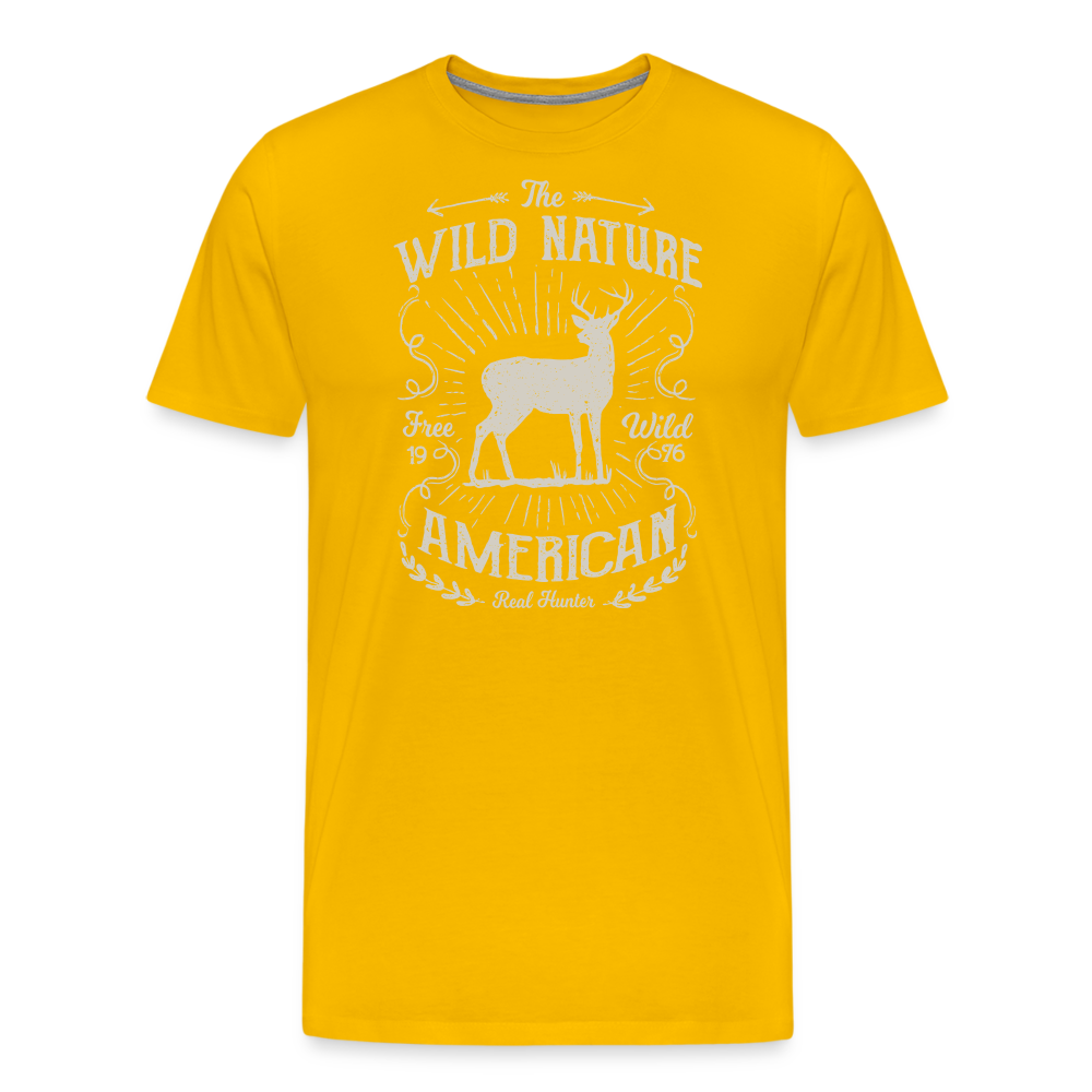 Jagdwelt T-Shirt (Premium) - Wild nature - Sonnengelb