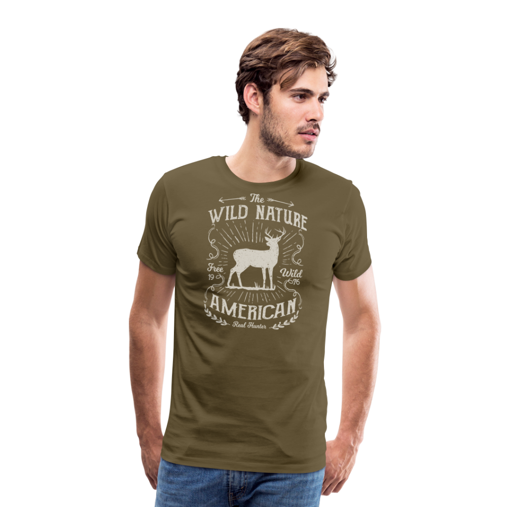 Jagdwelt T-Shirt (Premium) - Wild nature - Khaki