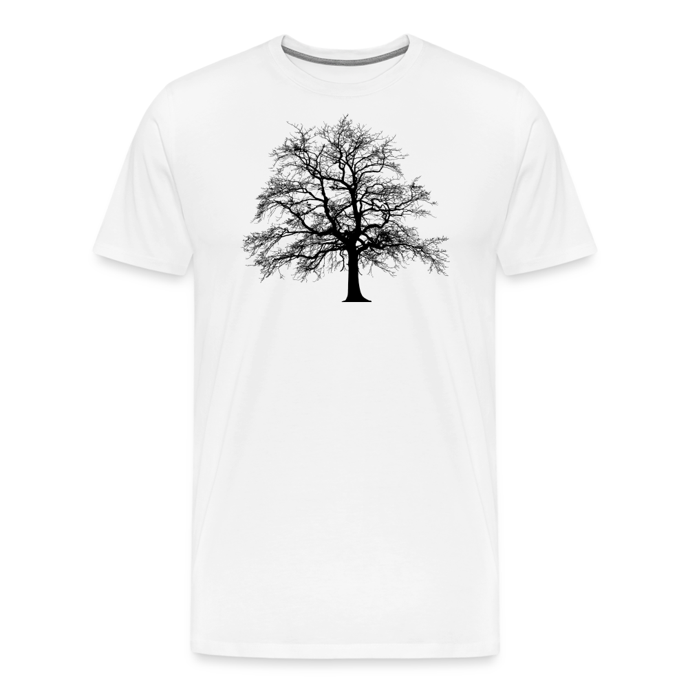 Jagdwelt T-Shirt (Premium) - Baum - weiß