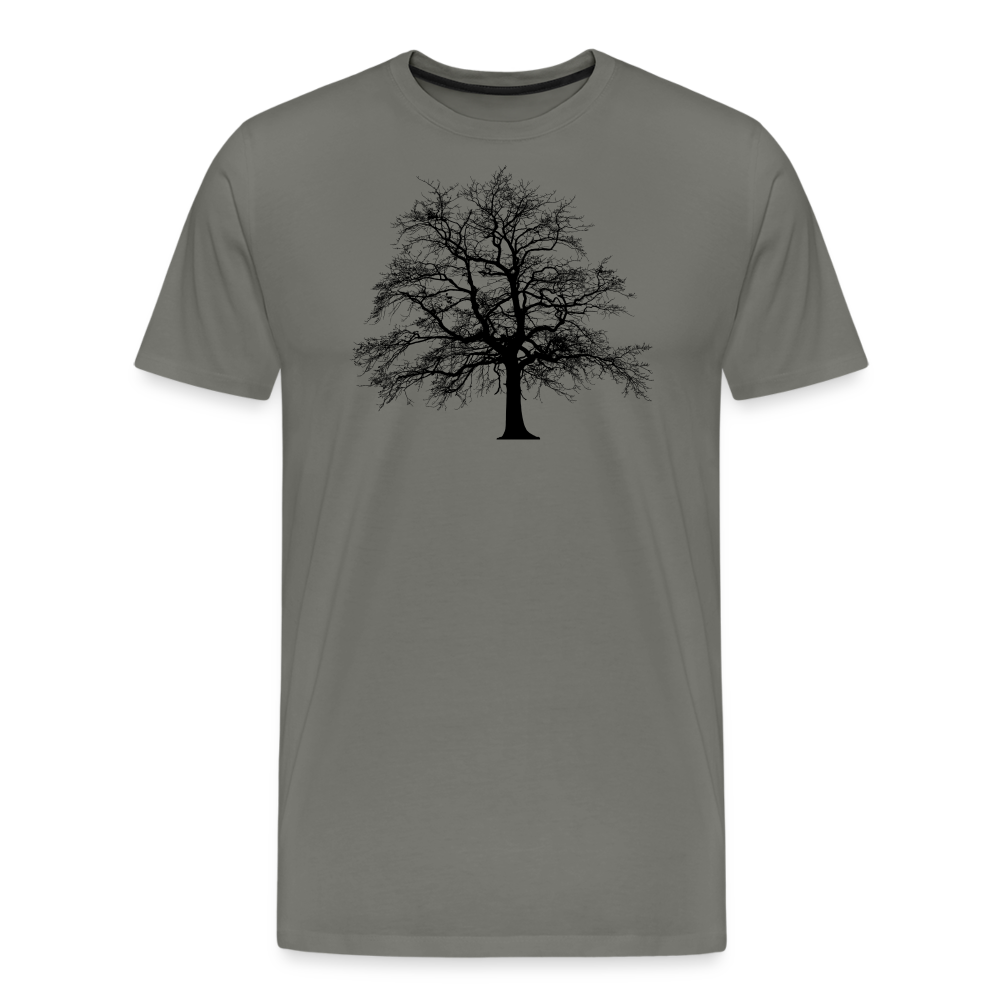 Jagdwelt T-Shirt (Premium) - Baum - Asphalt