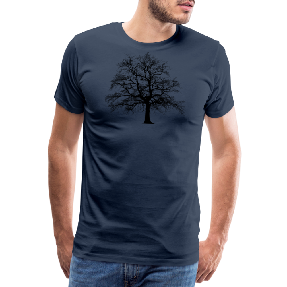 Jagdwelt T-Shirt (Premium) - Baum - Navy