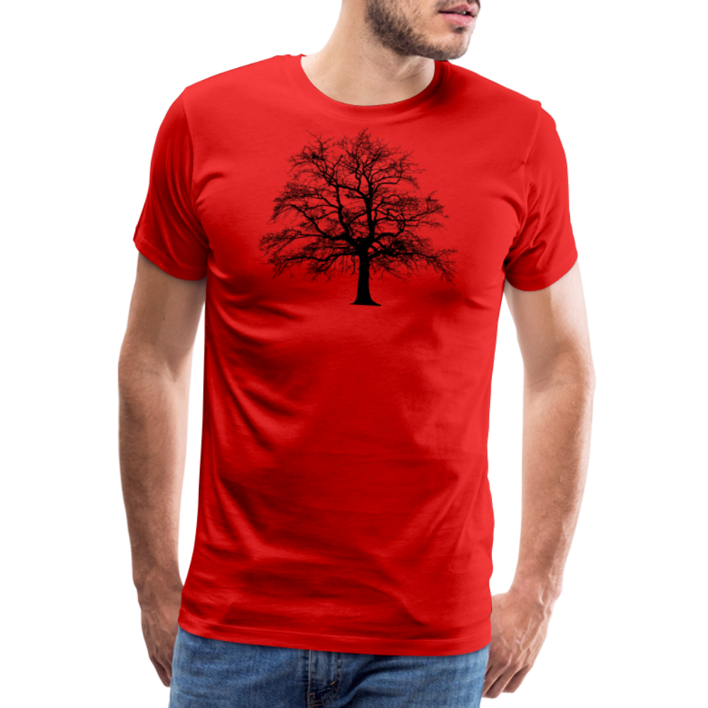 Jagdwelt T-Shirt (Premium) - Baum - Rot