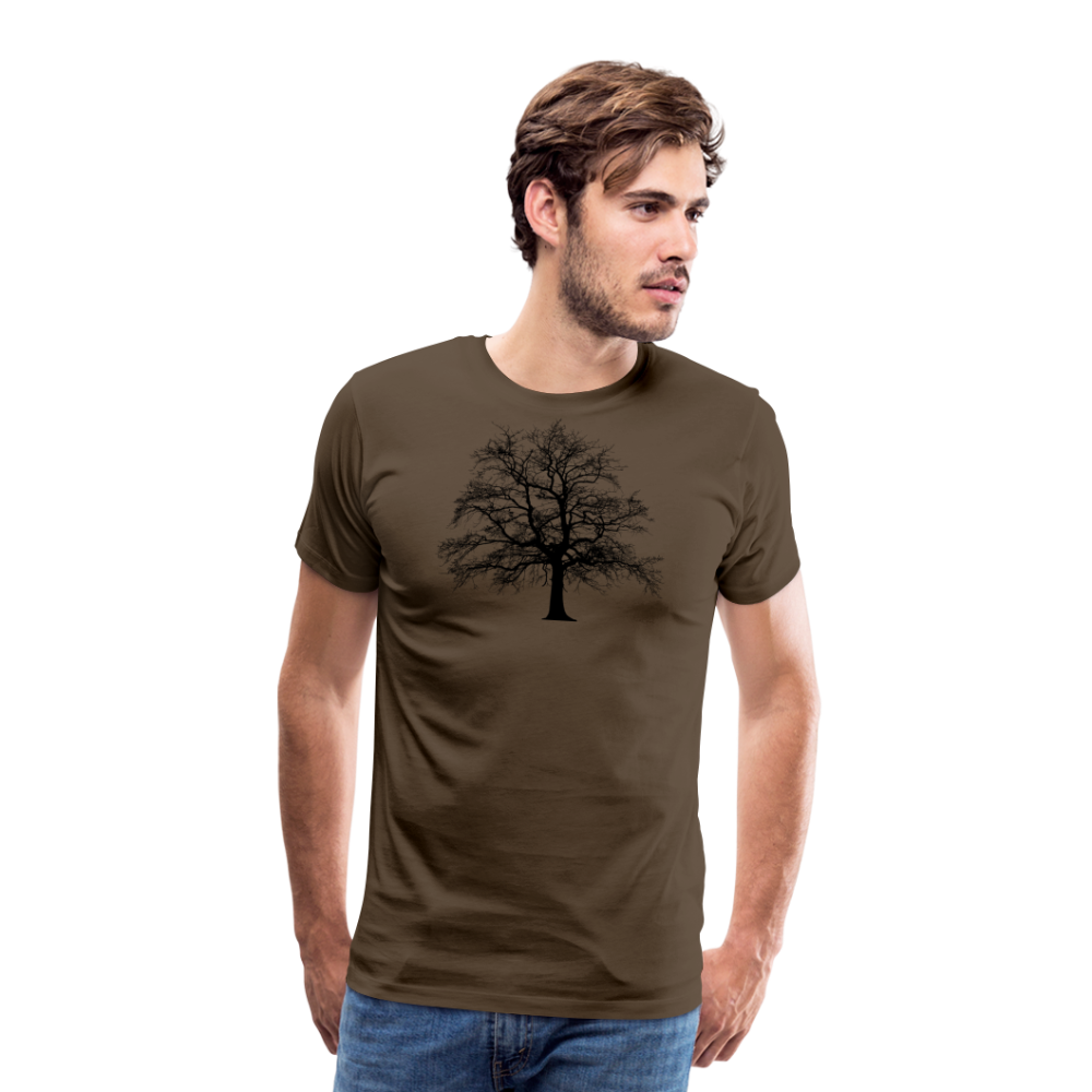 Jagdwelt T-Shirt (Premium) - Baum - Edelbraun