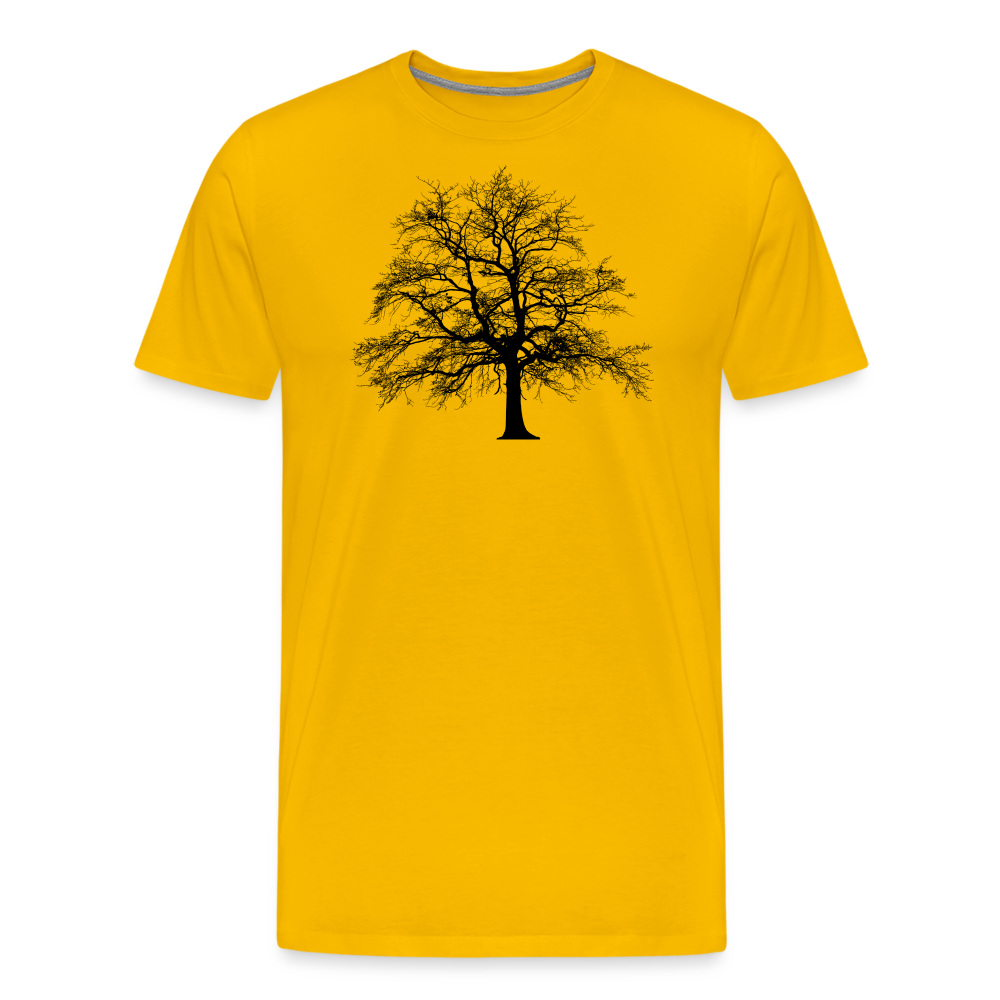 Jagdwelt T-Shirt (Premium) - Baum - Sonnengelb