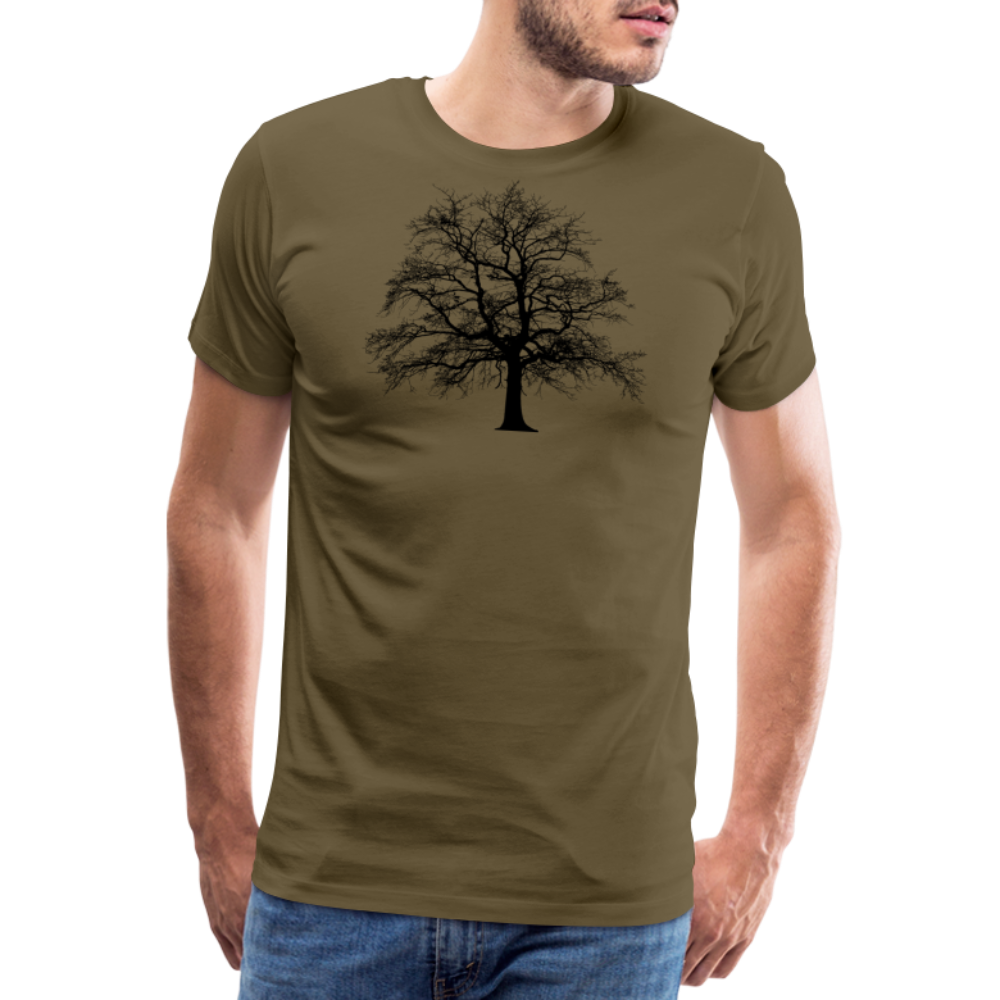 Jagdwelt T-Shirt (Premium) - Baum - Khaki