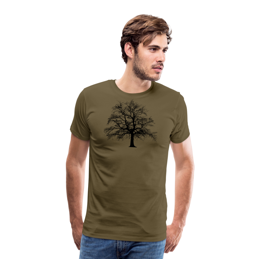 Jagdwelt T-Shirt (Premium) - Baum - Khaki