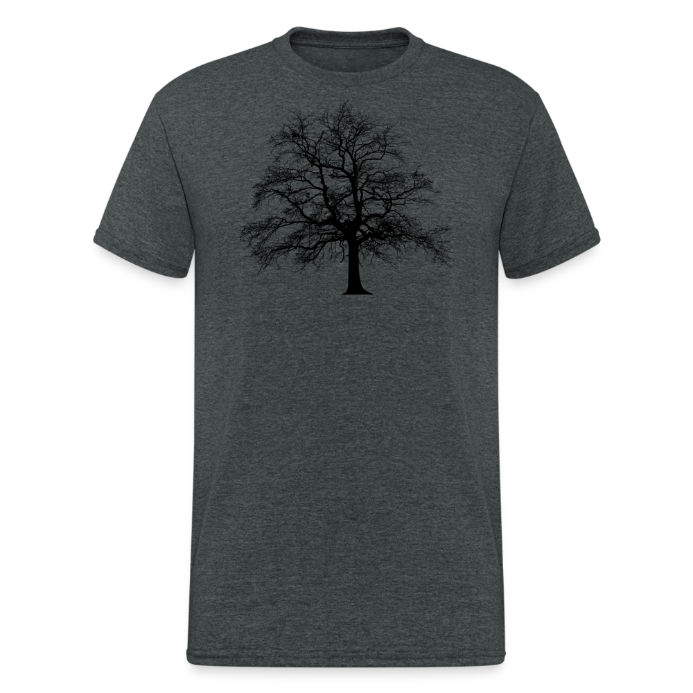 Jagdwelt T-Shirt (Gildan) - Baum - Dunkelgrau meliert
