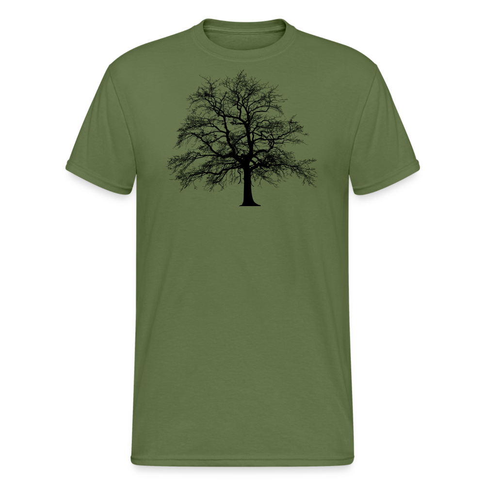 Jagdwelt T-Shirt (Gildan) - Baum - Militärgrün