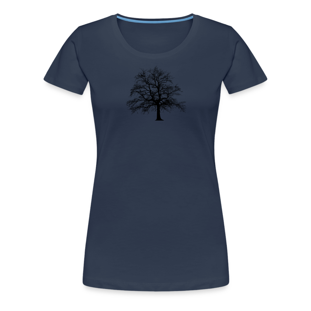 Jagdwelt T-Shirt für Sie (Premium) - Baum - Navy