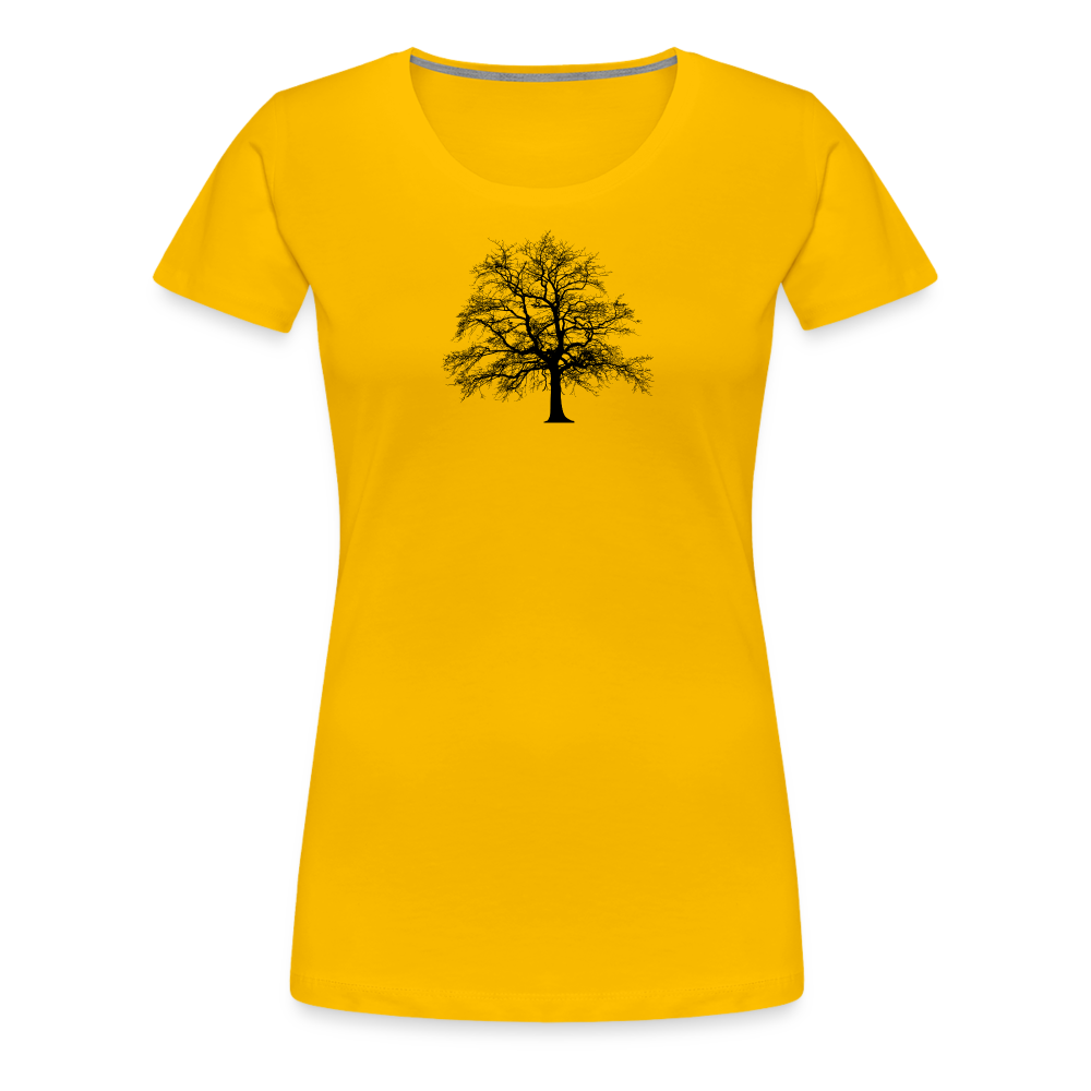 Jagdwelt T-Shirt für Sie (Premium) - Baum - Sonnengelb